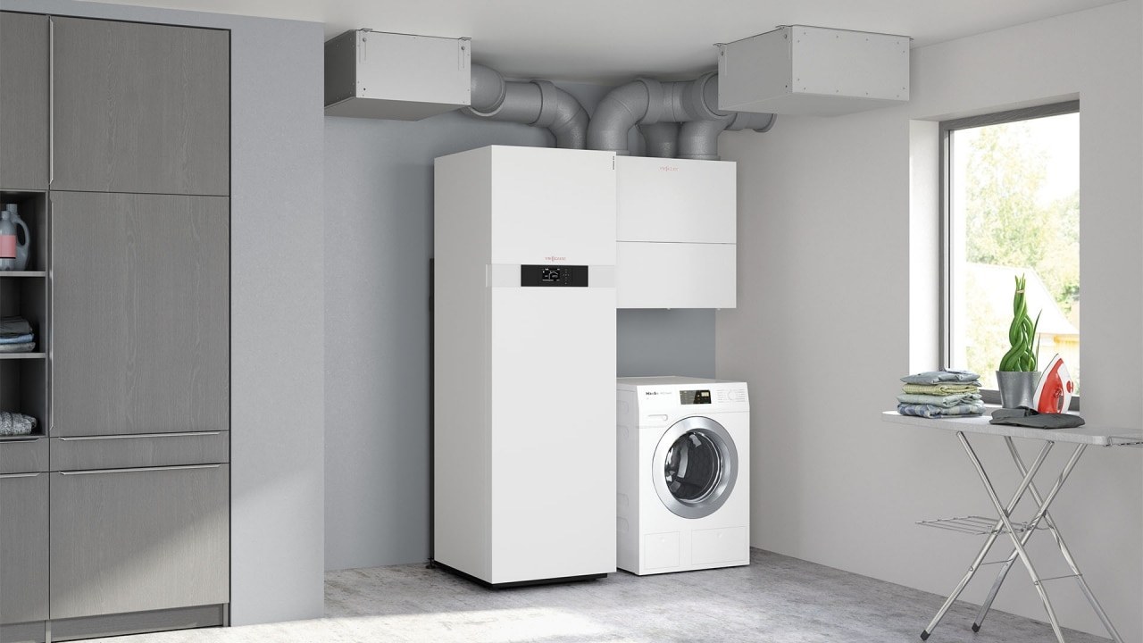 Sistem centralizat de ventilație cu recuperare de căldură pentru case și birouri noi.